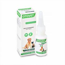Otovet Solução 20ml - Tratamento de Otite em Cachorro e Gato - BIOFARM