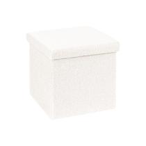 Ottoman B FSOBEIIALEO Small Cube Sherpa Faux Fur
