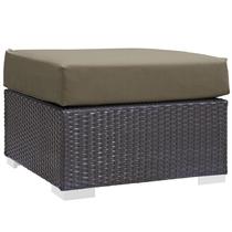 Ottoman Modway Convene Patio Wicker Rattan Square 90x90cm Ottoman Modway Convene Patio Wicker Rattan Square 90x90cm