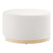 Ottoman Modway Tilden 74 cm, estofado em veludo redondo Ottoman Modway Tilden 74 cm, estofado em veludo redondo