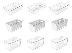 Ou - Organizador Geladeira Frutas Verduras Legumes Kit Completo