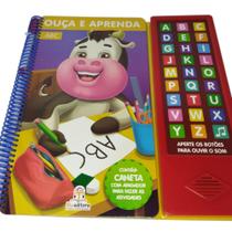 Ouça e aprenda: ABC - Português - Blu Editora - 2018 / Com canetinha e apagador - Livro Sonoro