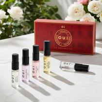 Oui La Collection Feminino Kit 5 Aromas 5ml Madeleine 862, Elegance 115, Paradis Rouge, Mediterranee, Jardim Grasse Rose