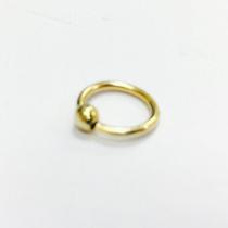 Ouro 18k Argola Ferradura 10m Piercing Cartilage Tragus Septo CP03k075