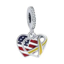 Ouro Amor Família Árvore Coração Estrela Coruja Contas Pulseira Jóias Diy 2024 Novo Estilo