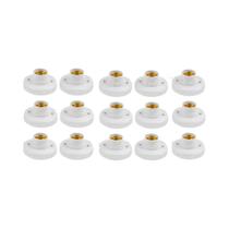 Ouro Branco E27 Tampa De Parafuso Soquete Da Lâmpada 5-50pcs 6a 250v Suporte Da Lâmpada De Teto