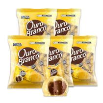 Ouro Branco Lacta 5 Pacotes de Bombom de 1kg Ouro Branco Lacta 5 Pacotes de Bombom de 1kg