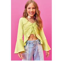 Out - Blusa Feminina Inverno Flare e Top Faixa em Malha Wave Vic&Vicky Cor:VerdeTamanho:18 Out - Blusa Feminina Inverno Flare e Top Faixa em Malha Wave Vic&Vicky Cor:VerdeTamanho:18