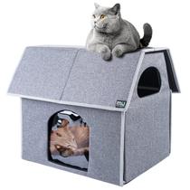 Outdoor Cat House MIU Color Large à prova de intempéries para gatos