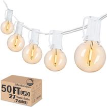 Outdoor Globe String Lights Meidaoduo White G40 27 Bulbs Outdoor Globe String Lights Meidaoduo White G40 27 Bulbs