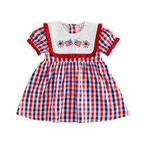 Outfit Dress RSRZRCJ Toddler Girl 4 de julho Bandeira americana