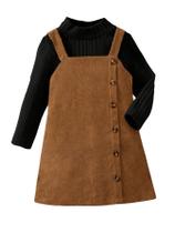 Outfit MakeMechic Toddler Baby Girl Fall 4Y Mock Neck Corduroy Outfit MakeMechic Toddler Baby Girl Fall 4Y Mock Neck Corduroy