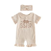 Outfit Romper Polinkety, recém-nascida, menina, irmã mais nova, 3-6M