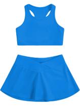 Outfit SOLY HUX Toddler para meninas, treino de 2 peças, azul, 5Y