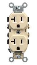 Outlet Leviton 20A 125V Duplex Ivory 5-20R, 1 pacote Outlet Leviton 20A 125V Duplex Ivory 5-20R, 1 pacote
