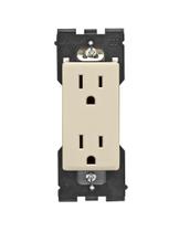 Outlet Leviton Renu Whispering Wheat 15A 125VAC resistente a adulterações Outlet Leviton Renu Whispering Wheat 15A 125VAC resistente a adulterações