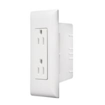 Outlet RV Designer S831 AC Tomada dupla contemporânea branca