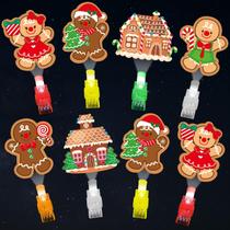 Outnlaughter 36 unidades de LED de Natal Finger Lights Glow Toys