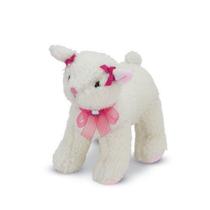 Ovelha de Pelúcia com Laço 24 cm Pequena Antialérgica