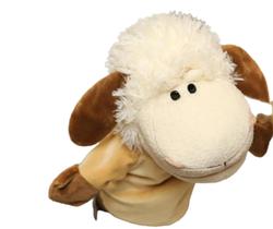 Ovelha Fantoche Pelúcia De Mão Teatro Infantil Animais 25cm Ovelha Fantoche Pelúcia De Mão Teatro Infantil Animais 25cm