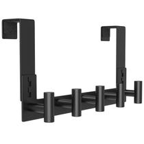 Over Door Hooks PMMASTO Black 5 T-Hooks serve para portas de 4,5 cm
