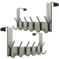 Over The Door Hooks WEBI Door Hanger, toalheiro, 6 ganchos, 2 pacotes Over The Door Hooks WEBI Door Hanger, toalheiro, 6 ganchos, 2 pacotes