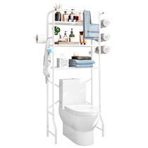 Over The Toilet Storage Dazioter Metal, banheiro de 3 camadas, branco Over The Toilet Storage Dazioter Metal, banheiro de 3 camadas, branco