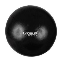 Overball Mini Bola Suiça Gym Ball Para Pilates e Fisioterapia 25cm Preta Liveup