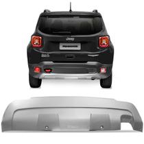 Overbumper Jeep Renegade 2015 a 2021 Protetor Traseiro Parachoque Prata Overbumper Jeep Renegade 2015 a 2021 Protetor Traseiro Parachoque Prata