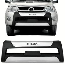 Overbumper para Hilux Cabine Dupla de 2009 a 2011 Preto com Prata Aluminium Overbumper para Hilux Cabine Dupla de 2009 a 2011 Preto com Prata Aluminium