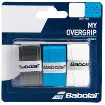 Overgrip Babolat My Grip Preto/Azul/Branco - Pack C/ 3 Un.