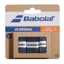 Overgrip Babolat VS Original Feel Preto e Azul - Pack com 3 Overgrip Babolat VS Original Feel Preto e Azul - Pack com 3