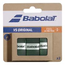 Overgrip Babolat Vs Original X3 Preto e Verde Overgrip Babolat Vs Original X3 Preto e Verde