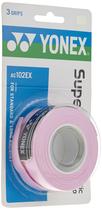 Overgrip de Tênis Yonex Super Grap Kit com 3 Unidades Rosa Francês Overgrip de Tênis Yonex Super Grap Kit com 3 Unidades Rosa Francês