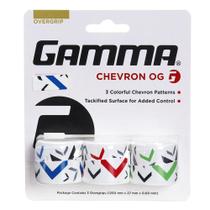 Overgrip Gamma Chevron com 03 Unidades Branco e Colors