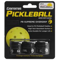 Overgrip Gamma Pickleball Supreme com 03 Unidades Preto