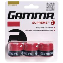 Overgrip Gamma Supreme com 03 unidades Vermelho