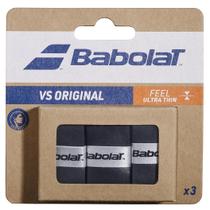 Overgrip Original Babolat VS Preto Pacote com 3 Unidades Overgrip Original Babolat VS Preto Pacote com 3 Unidades