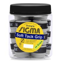 Overgrip Sigma Soft Tack Cinza Pote com 18 Unidades