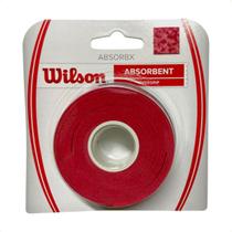 Overgrip Wilson Absorbx Vermelho - Pack com 3 Unidades