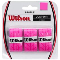 Overgrip Wilson Profile com 03 Unidades Rosa Overgrip Wilson Profile com 03 Unidades Rosa