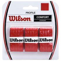 Overgrip Wilson Profile com 03 Unidades Vermelho