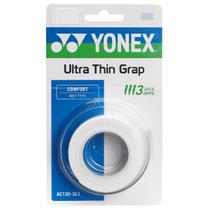 Overgrip Yonex Ultra Thin Grap 0.4mm Cartela com 03 Unidades Branco Overgrip Yonex Ultra Thin Grap 0.4mm Cartela com 03 Unidades Branco