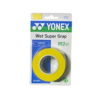 Overgrip Yonex Wet Super Grap Amarelo - 03 Unidades