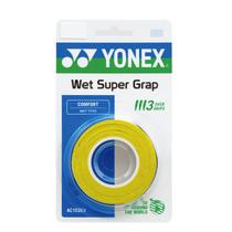 Overgrip Yonex Wet Super Grap Amarelo - 3 unidades