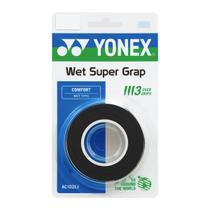 Overgrip Yonex Wet Super Grap Preto - 3 unidades