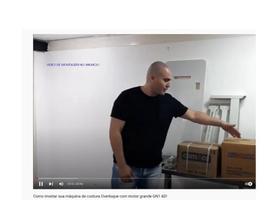 Overlock 3 Fios Semi industrial completa com mesa e motor Overlock 3 Fios Semi industrial completa com mesa e motor