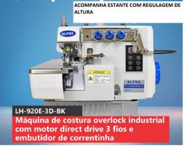 Overloque com Embutidor Correntinhadirect Drive-ALPHA Overloque com Embutidor Correntinhadirect Drive-ALPHA