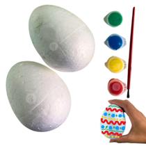 Ovinho Brinquedo Páscoa Pintura Isopor+tinta Guache Infantil