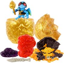 Ovo blindado Toy Treasure X Dino Gold com fóssil e ferramenta Ovo blindado Toy Treasure X Dino Gold com fóssil e ferramenta